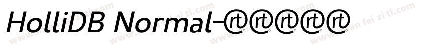 HolliDB Normal字体转换